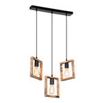 Drevené závesné svietidlo ATRIA 3