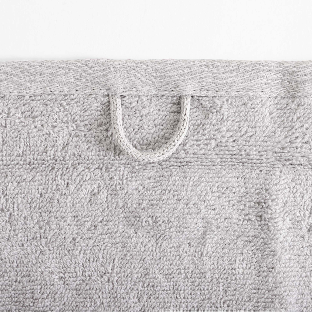 Súprava 2 uterákov strieborná/oceľová BLINK