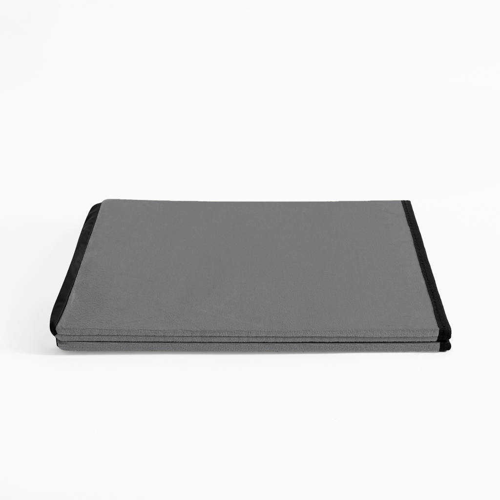 Skladací puf sivý 38x37,5 cm