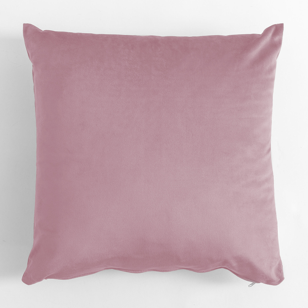 Dekoračný velúrový vankúš ružový VELVIO 45x45 cm