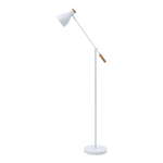 Škandinávska stojacia lampa biela JOSE