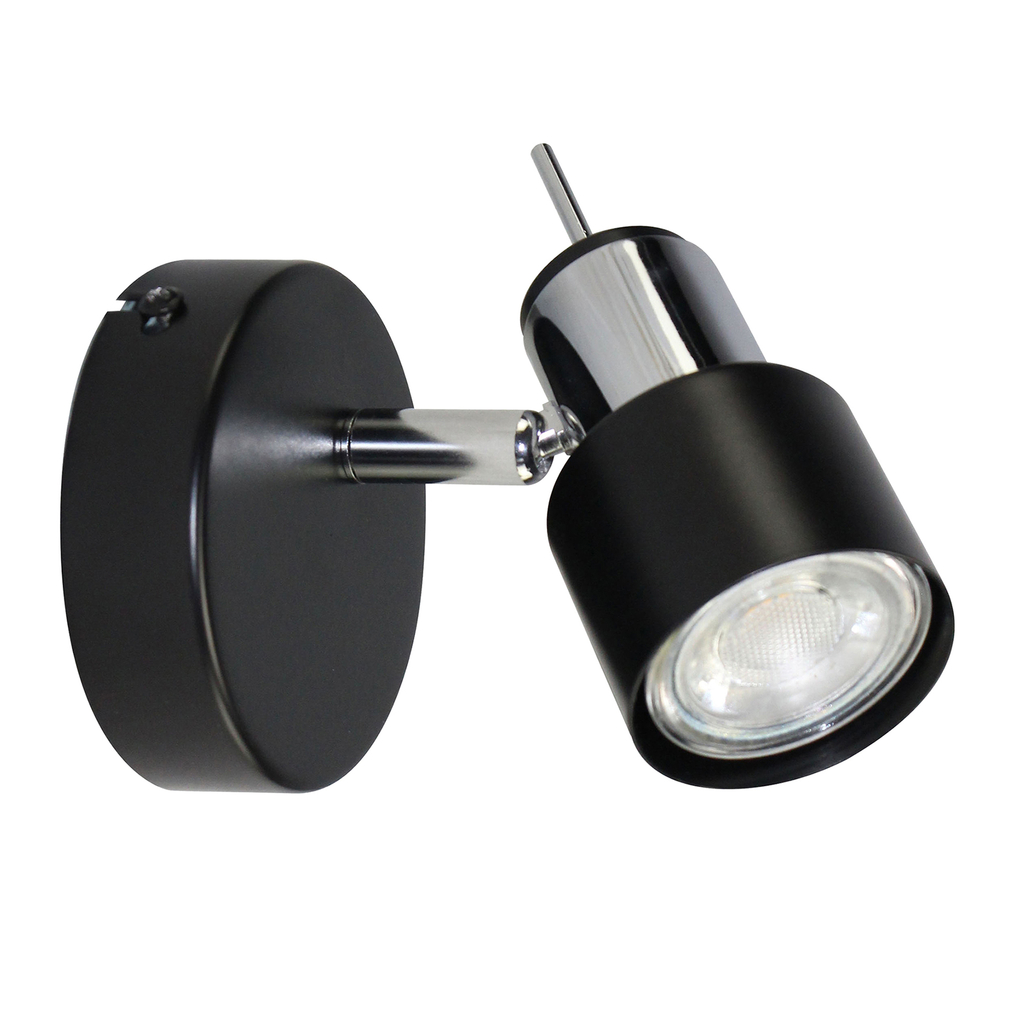 Nástenné bodové svietidlo čierne ORO STERNA