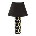Keramická stolná lampa čierno-zlatá 55 cm