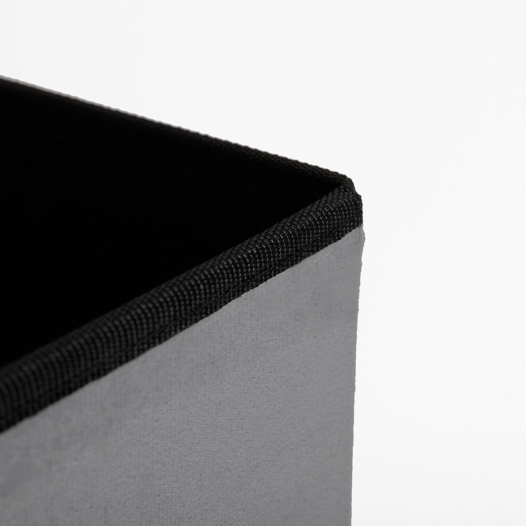 Skladací puf sivý 38x37,5 cm