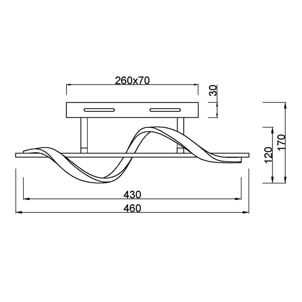 LED nástenné svietidlo ISABEL 8W chróm