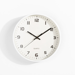 Nástenné hodiny biele 25,5 cm