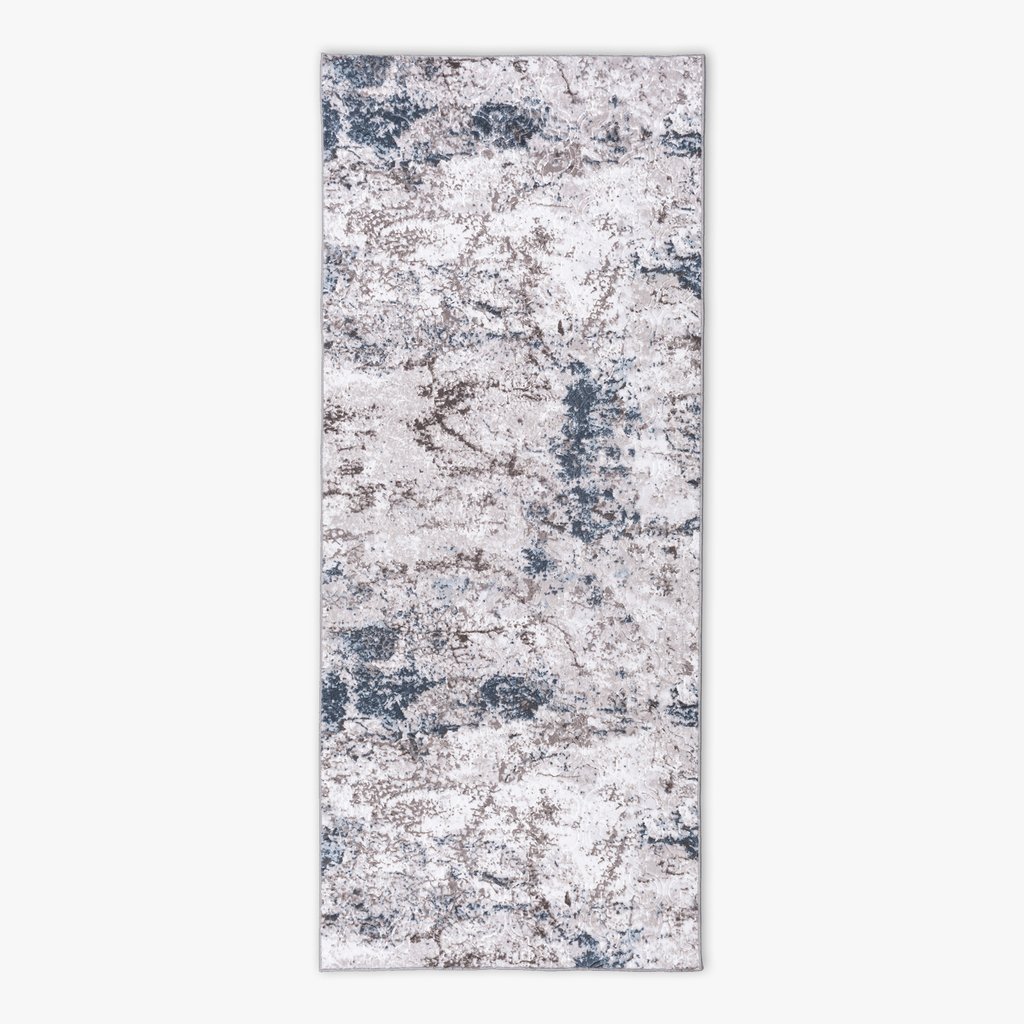 Koberec vintage sivo-tmavomodrý LONG 80x300 cm