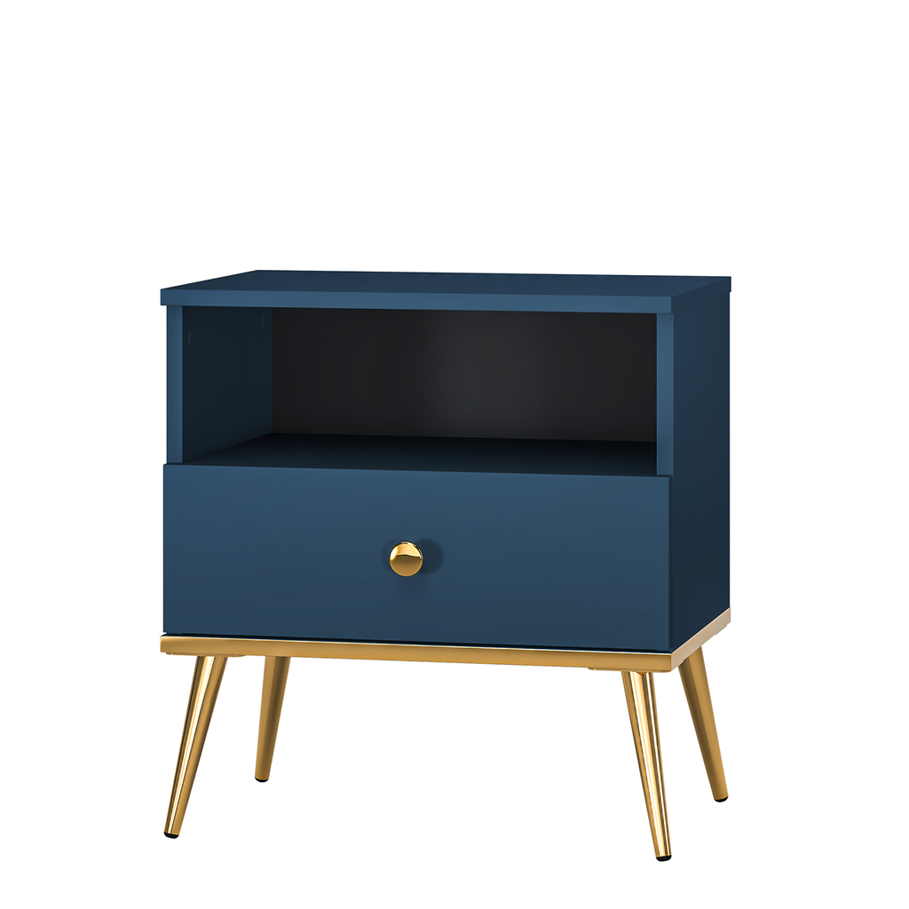 Nočný stolík MARINE, tmavomodrý