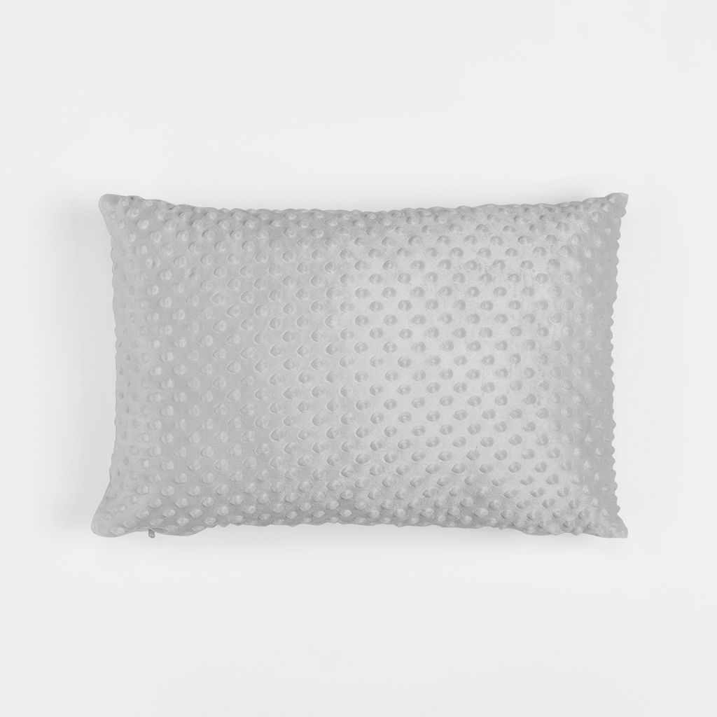 Vankúš minky sivý MILA 40 x 60 cm