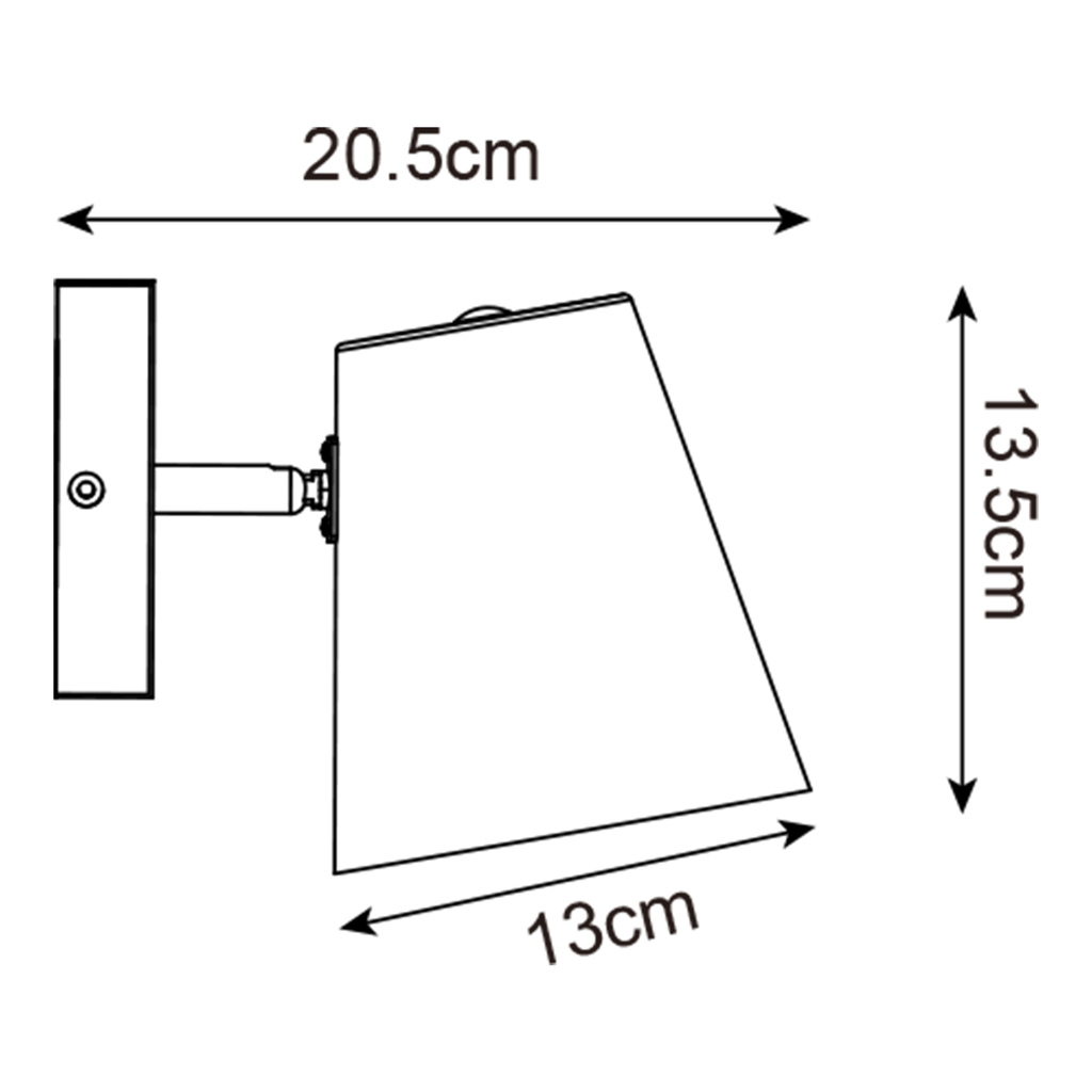 Nástenné bodové svietidlo ELTI čierne