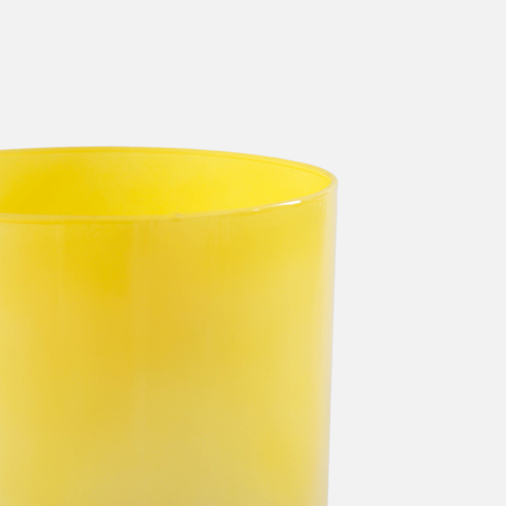 Sklenená váza žltá LUCA 29 cm