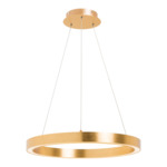 Závesná lampa LED zlatá CARLO 40 cm