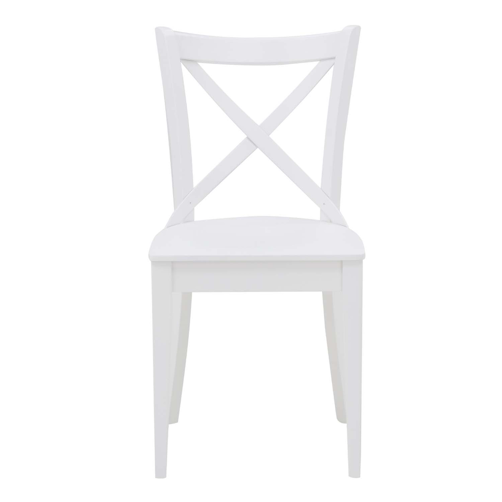 Drevená biela stolička FRESCO