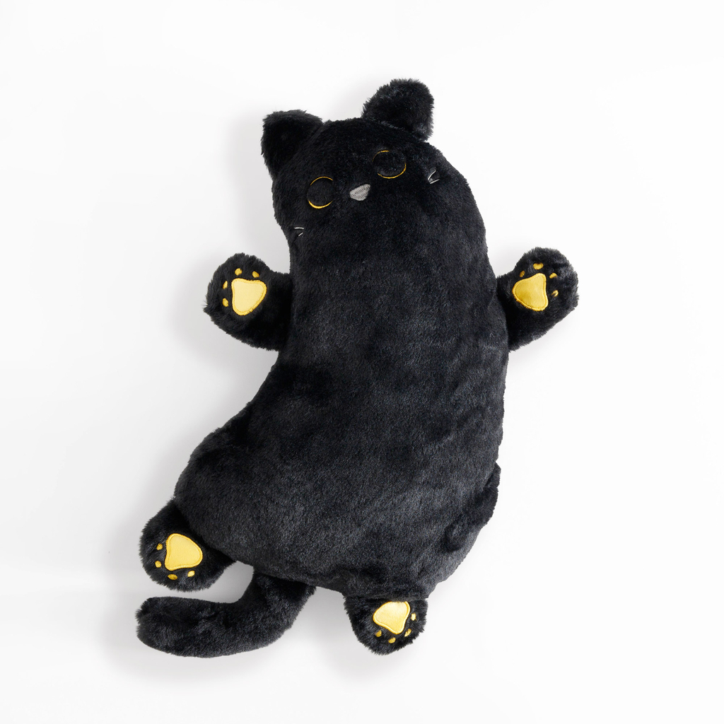 Vankúš HUGGIE čierna mačka 50x33 cm