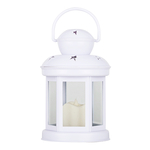 Lampáš biely LED 19 cm