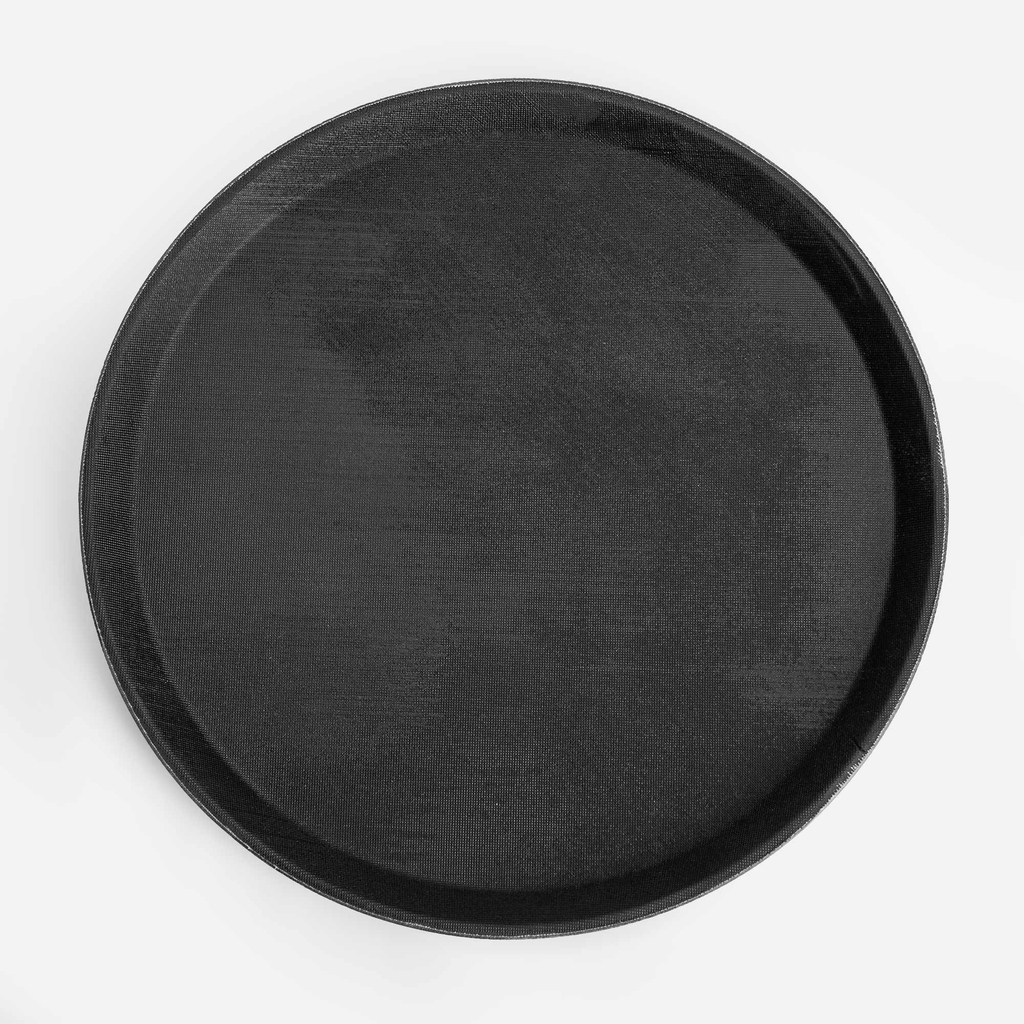 Protišmykový podnos v čiernej farbe 35 cm