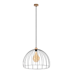 Čierne loftové závesné svietidlo NERO I 57 cm