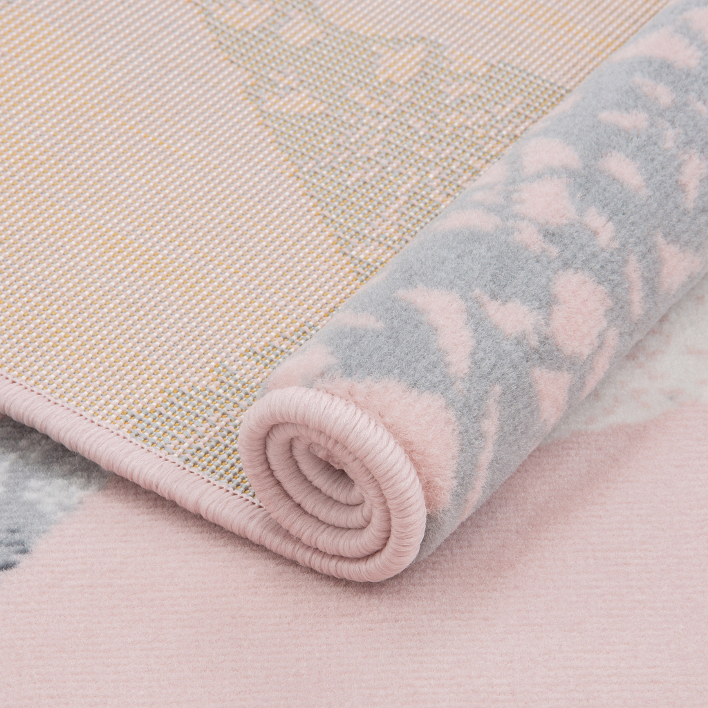 Ružový koberec HVIEZDY 120x170 cm