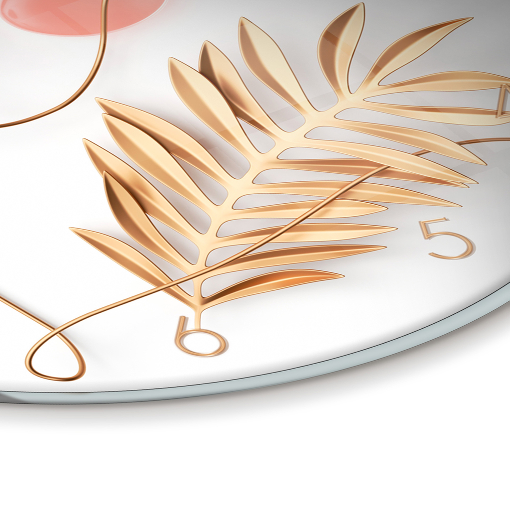 Sklenené nástenné hodiny FEMININE LINE 30 cm