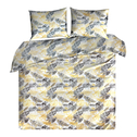 Bavlnená posteľná bielizeň zlatá MONSTERA 220x200 cm