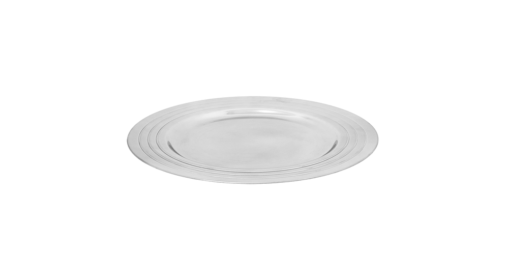 Ozdobný tanier strieborný 33 cm