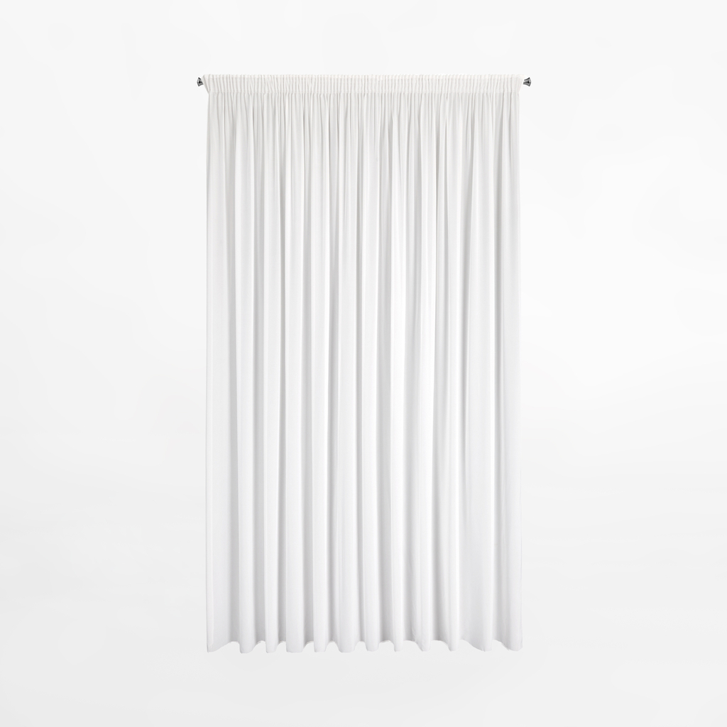 Záclona na páske v bielej farbe DEBRA 300x270 cm