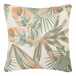 Dekoratívna obliečka na vankúš s listami zelená ALESSIA 45x45 cm