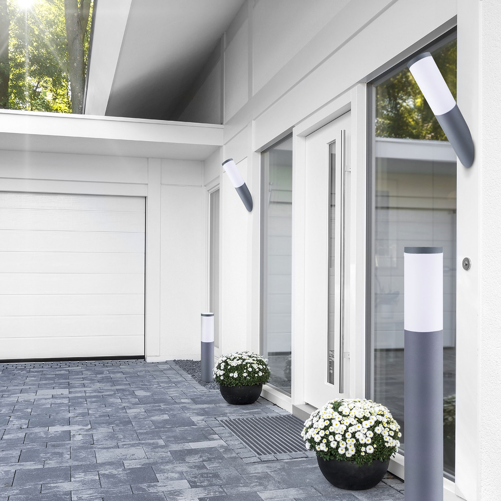 Vonkajšie stojacie svietidlo sivé OSLO 100 cm