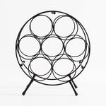 Stojan na víno kovový, na 7 fliaš