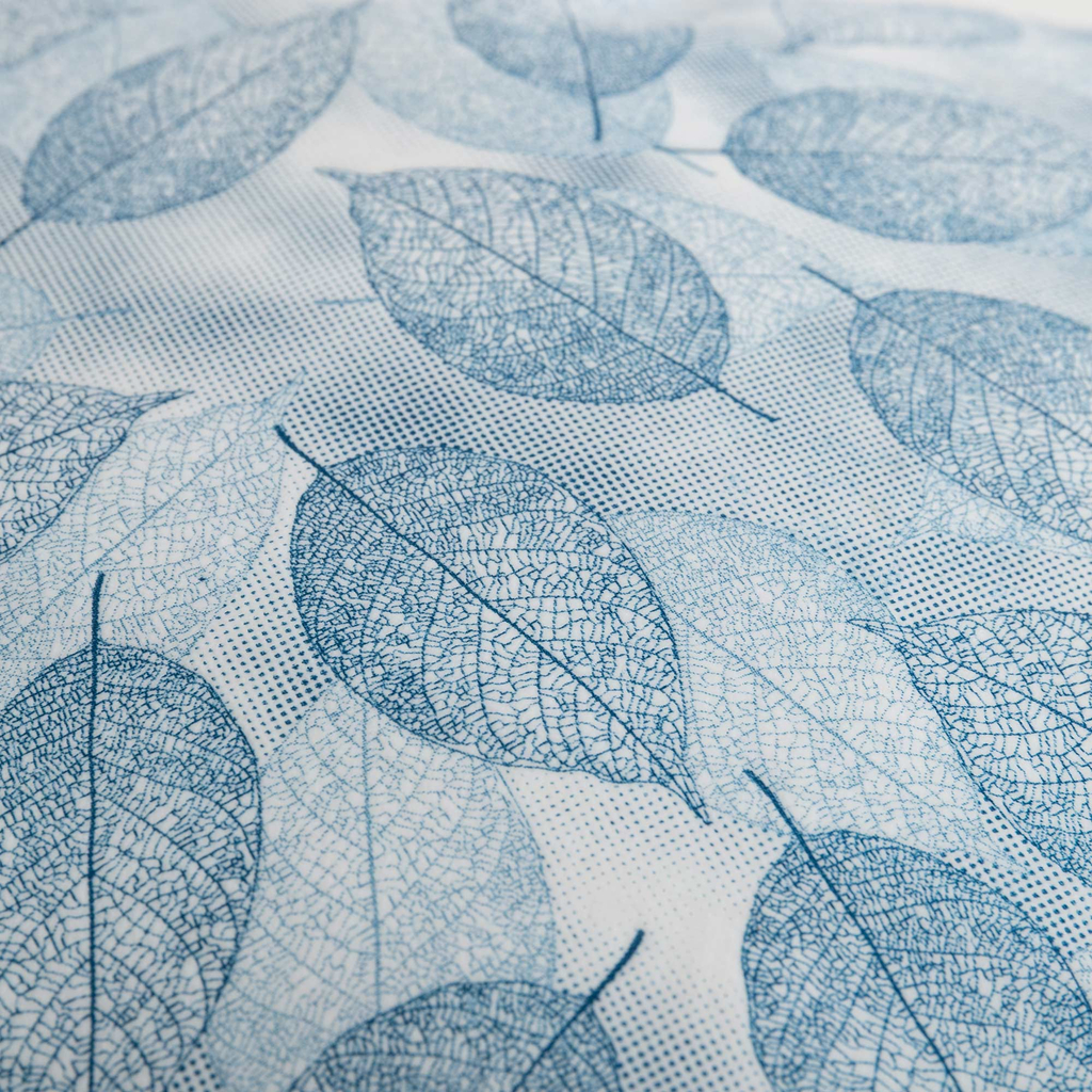 Obliečka na vankúš v listoch v modro-bielej farbe AURIR 45x45 cm