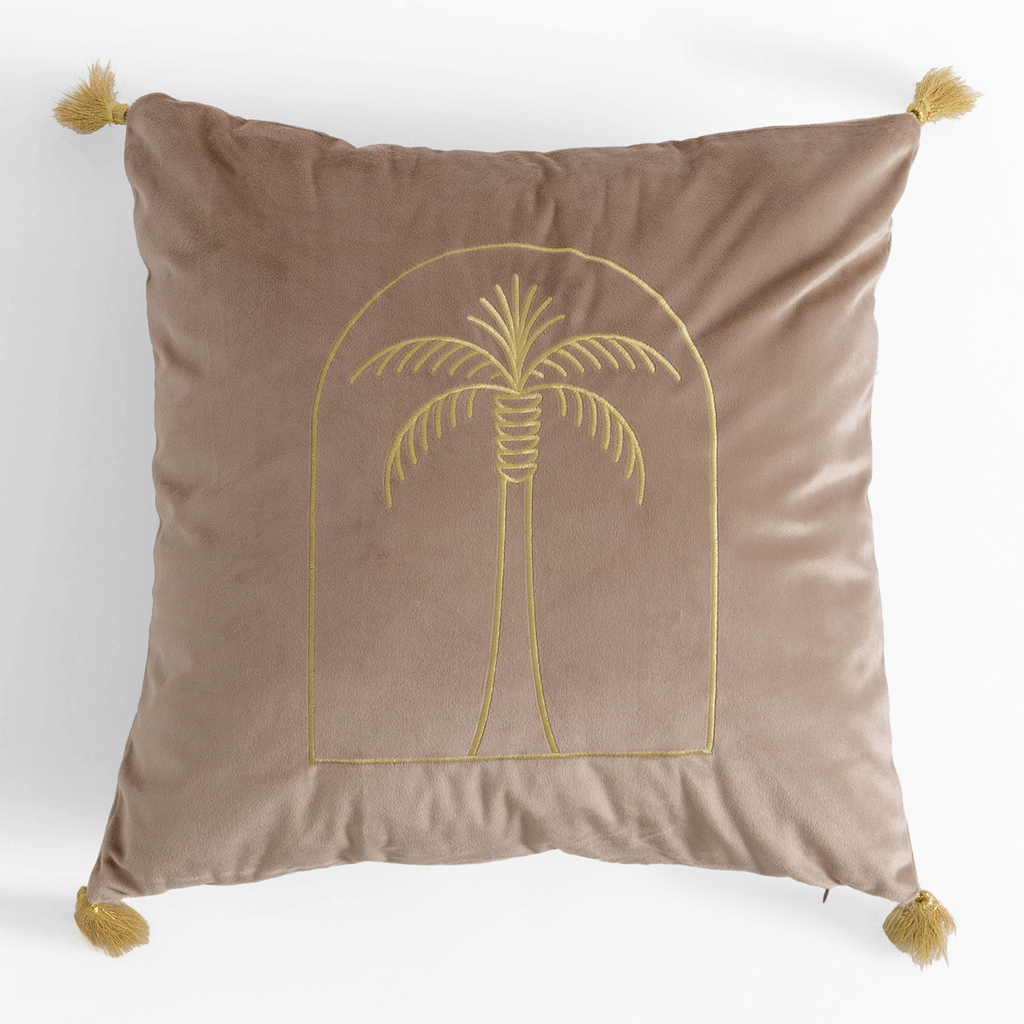 Dekoračná obliečka na vankúš tmavobéžová DJERBA 45x45 cm