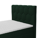 Kontinentálna posteľ s kontajnerom MEGAN PU 120x200 cm zelená