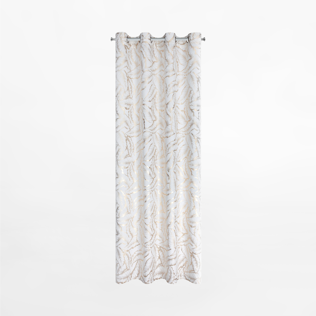 Záclona s priechodkami v listoch MILENA 140x250 cm