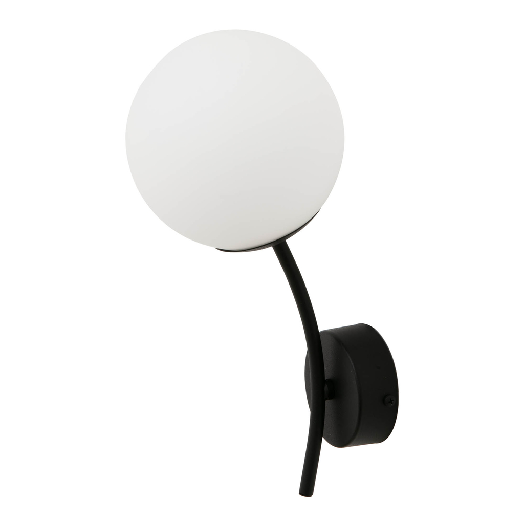 Nástenné svietidlo VOLTA guľa čierna