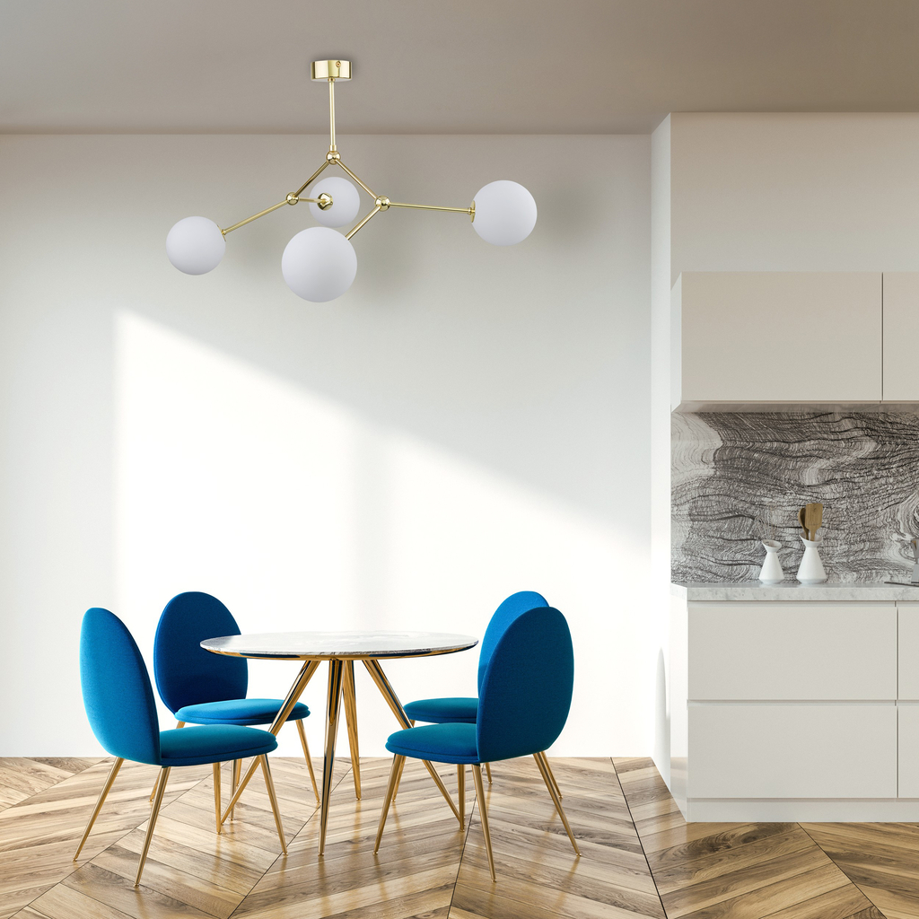 Stropné svietidlo gule zlaté FAIRY IV