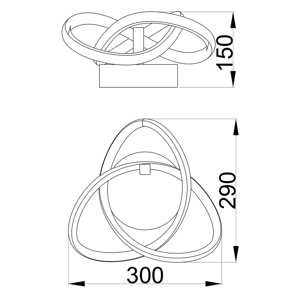 Moderné nástenné LED svietidlo INDIGO