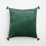 Zamatová obliečka na vankúš ADRIA zelená 45x45 cm