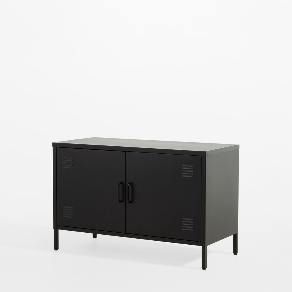 Komoda 2-dverová SOLANS čierna