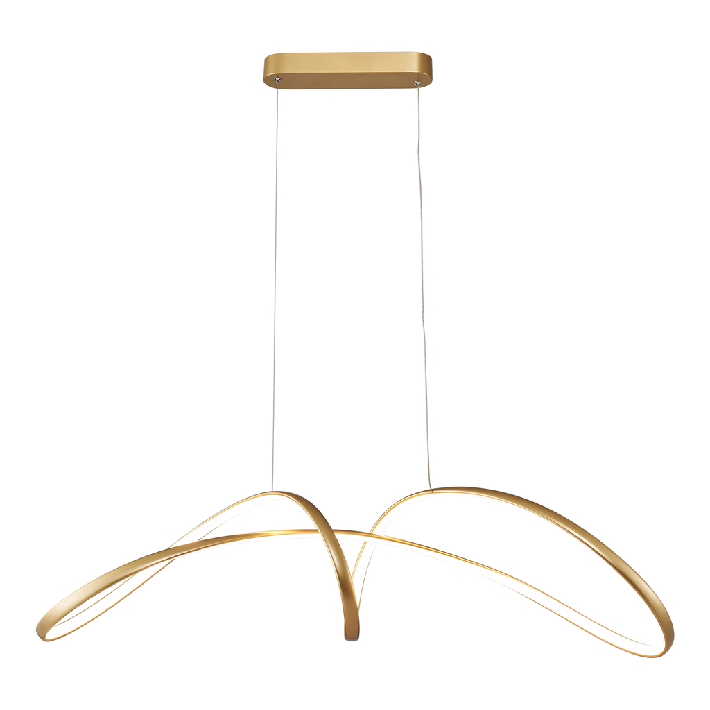 Závesné LED svietidlo FERMI zlaté