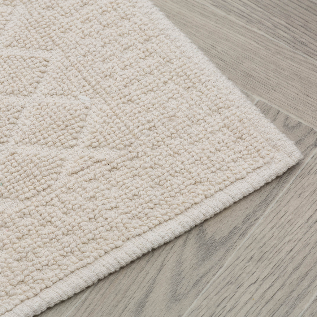 Geometrický koberec OSLO v kosoštvorcoch, krémový 50x80 cm