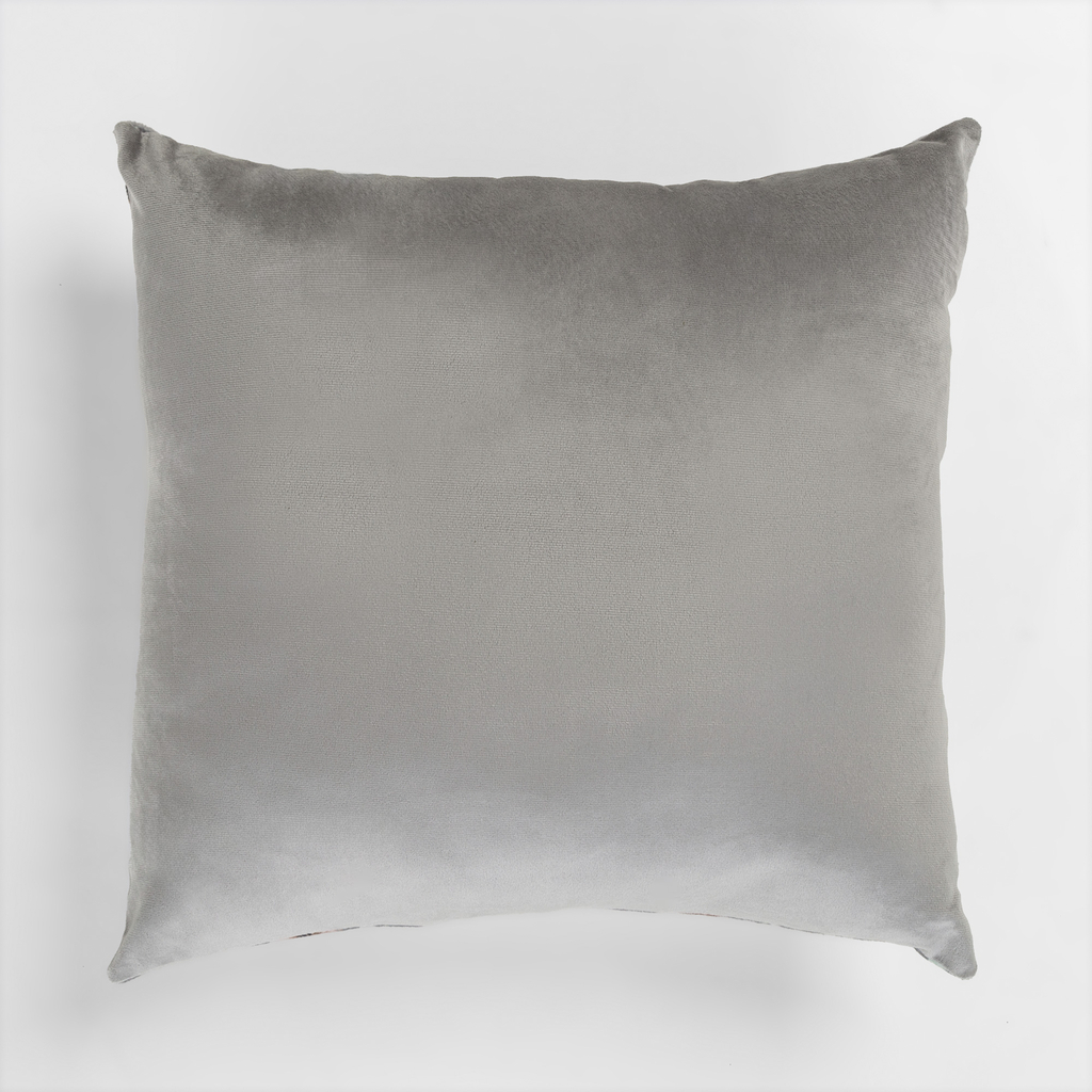 Kvetinová dekoratívna obliečka na vankúš DAISY sivá 45x45 cm