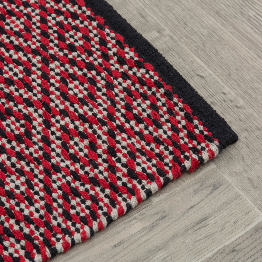 OREBO červený koberec do predsiene 80x150 cm