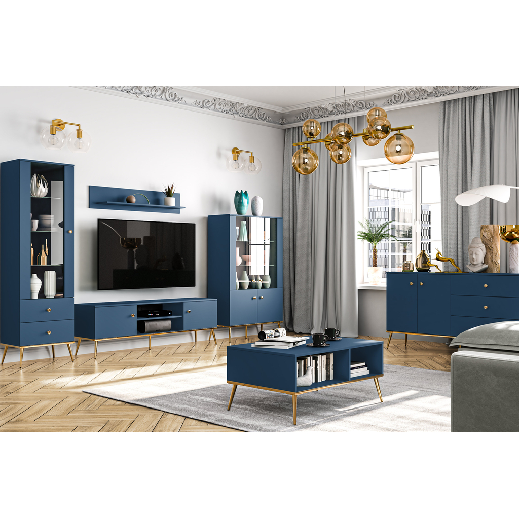 Nočný stolík MARINE, tmavomodrý