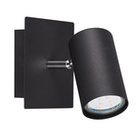 Reflektorové čierne nástenné svietidlo MARLEY