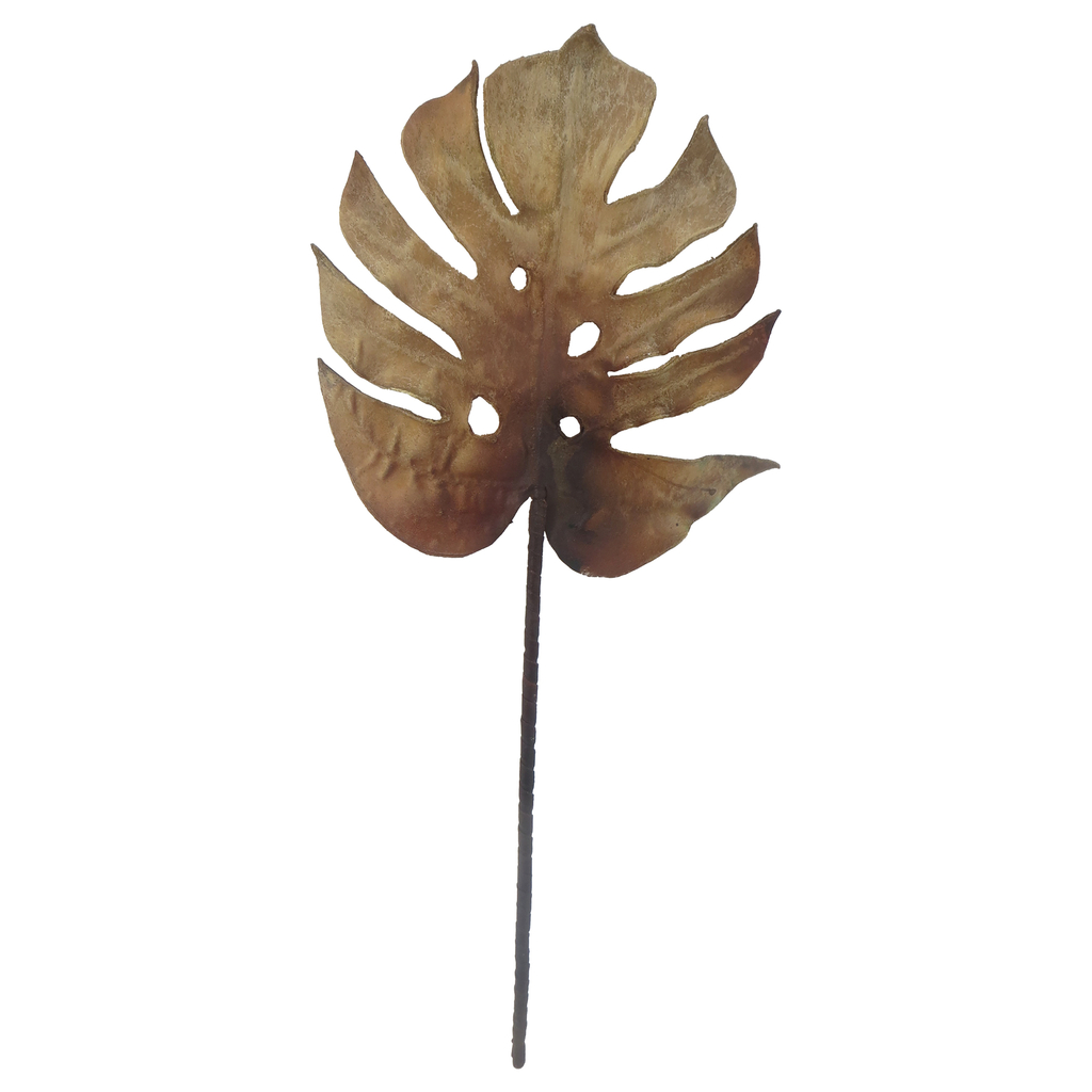 Umelý list monstery žltá 62 cm