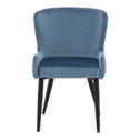 Zamatová stolička LONI modrá