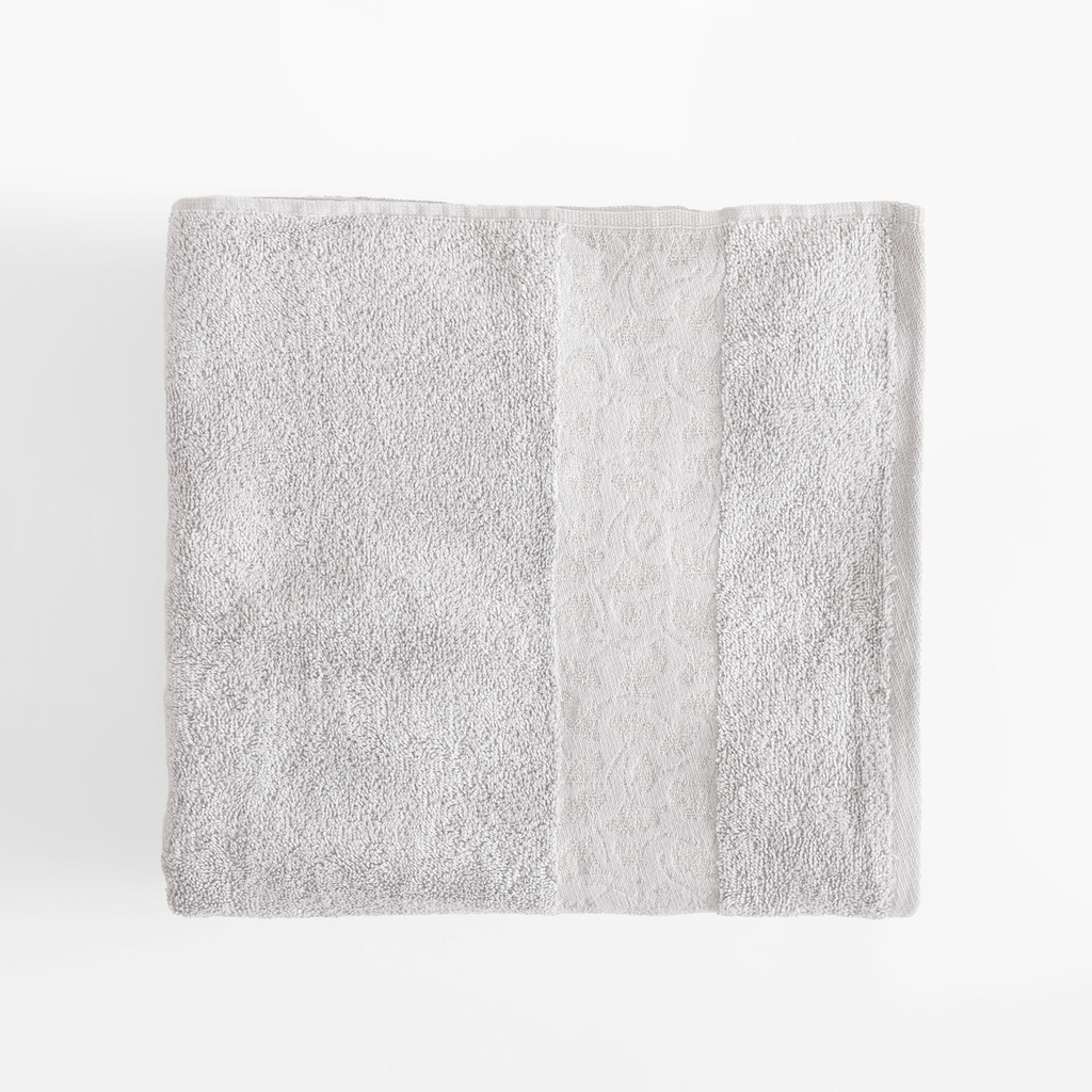 Súprava 2 uterákov strieborná/oceľová BLINK