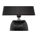 Keramická stolná lampa čierna 28 cm