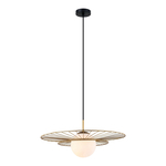 Závesné svietidlo so sférickým tienidlom, zlaté ALISON