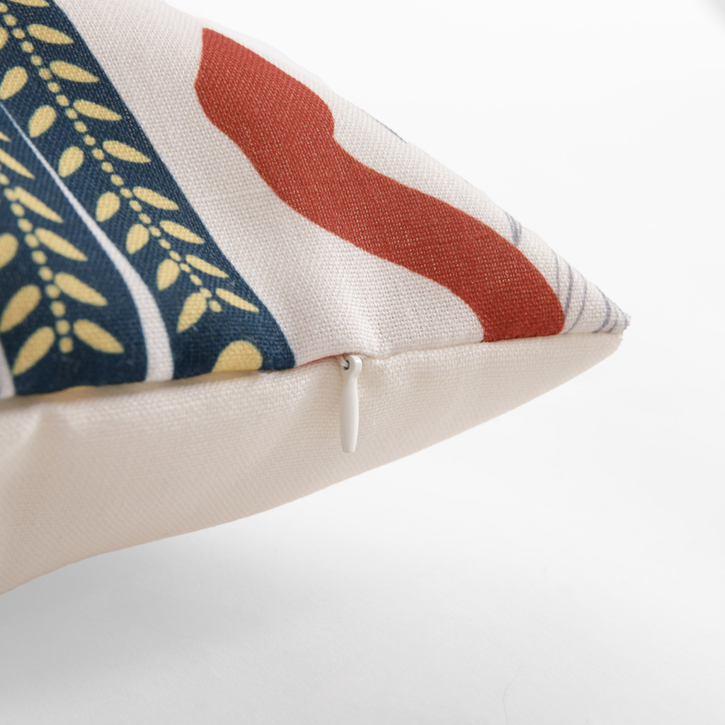 Obliečka na vankúš vo farebných vtákoch v bielej farbe DALI 45x45 cm